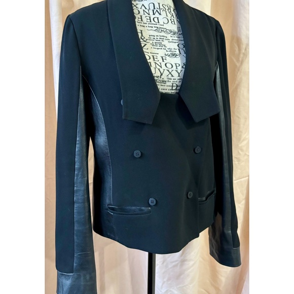 Diane Von Furstenberg Mixed-Media Jacket - Picture 2 of 5
